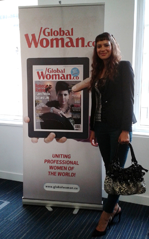 Anna-Christina at the Global Woman's Magazine Networking Breakfast