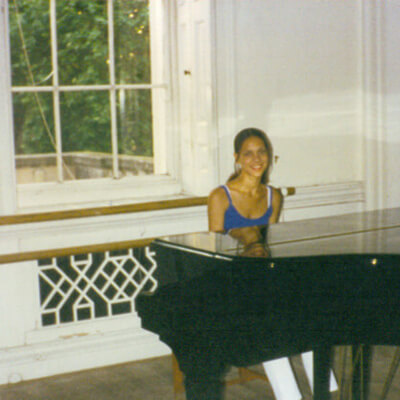 Anna-Christina - Early piano days at school image