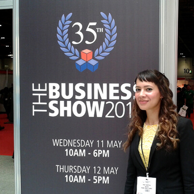 Anna-Christina at The Business Show at ExCel London 2016